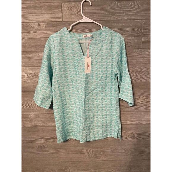 Vineyard Vines seashell tunic size large - Picture 1 of 4